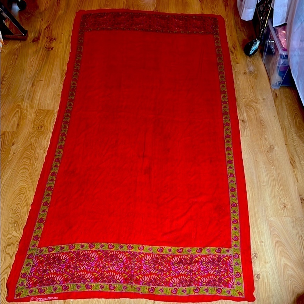 92” x 43” LSM Silk Chiffon Scarf Shawl